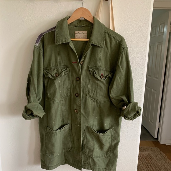 Free people military American jacket - Picture 2 of 6